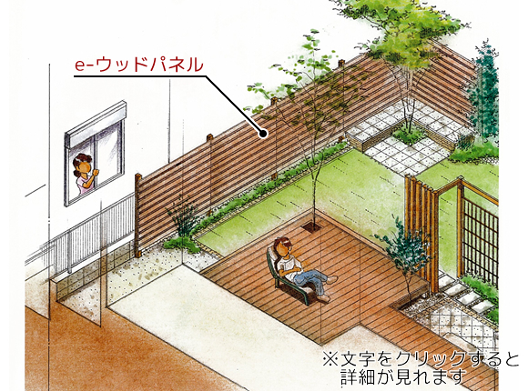 庭の目かくし